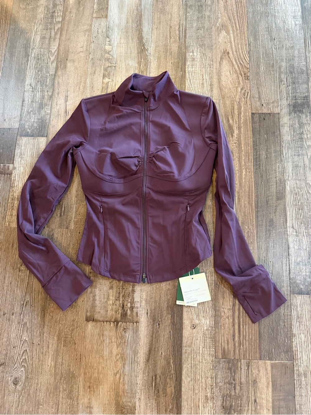 NWT Halara Womens Plum Zip-Front Active Jacket Sz small